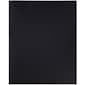 JAM Paper POP Two-Pocket Plastic Folders, Black, 6/Pack (382Ebld)