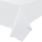 JAM Paper® Paper Table Cover with Plastic Lining, White Tablecloth, Sold Individually (291323337)