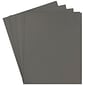 JAM Paper® Laminated Two-Pocket Glossy Presentation Folders, Grey, 6/Pack (31225352U)