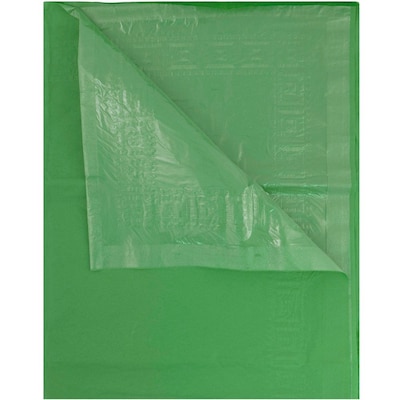 JAM Paper® Paper Table Cover with Plastic Lining, Green Tablecloth, Sold Individually (291329699)