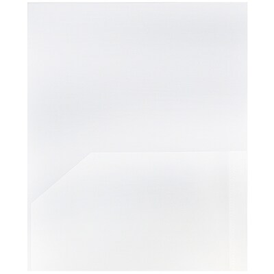 JAM Paper POP 2-Pocket Plastic Presentation Folder, Clear, 6/Pack (382ECLDD)