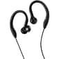 JVC HA EC10B Sweat Proof Stereo Headphones, Black (HA-EC10B)