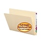 Smead Heavy Duty End Tab File Folder, Straight-Cut Extended Tab, Letter Size, Manila, 100/Box (24250)