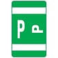 Smead® Alpha-Z Color-Coded Second Letter "P" Labels, 10 Labels Per Sheet, Dark Green, 1"H x 1 5/8"W, 100 Labels/Pk