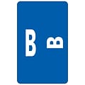 Smead® Alpha-Z Color-Coded Second Letter B Labels, 10 Labels Per Sheet, Dark Blue, 1H x 1 5/8W,