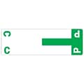 Smead AlphaZ NCC Color-Coded Name Labels, C&P, Label Sheet, Dark Green, 100/Pk (67154)