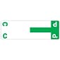 Smead AlphaZ NCC Color-Coded Name Labels, C&P, Label Sheet, Dark Green, 100/Pk (67154)