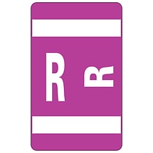 Smead® Alpha-Z Color-Coded Second Letter R Labels, 10 Labels Per Sheet, Purple, 1H x 1 5/8W, 100