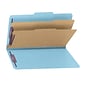 Smead Pressboard Classification Folder, Legal Size, 2 Dividers, Blue, 10/Pack (19030)