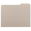 Smead File Folder, 3 Tab, Letter Size, Gray, 100/Box (10251)
