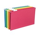 Smead Recycled Hanging File Folder, 5-Tab Tab, Legal Size, Assorted Colors, 25/Box (64159)