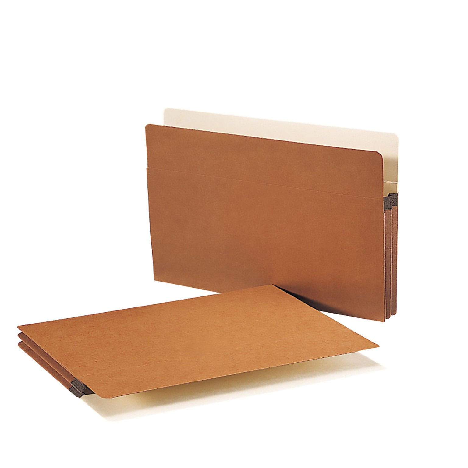 Smead 30% Recycled Reinforced File Pocket, 1 3/4 Expansion, Legal Size, Redrope, 50/Box (1516CB)