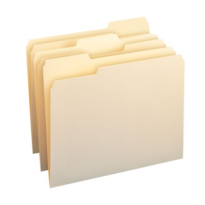 Smead Manila File Folder, 1/3-Cut Tab, Letter Size, Manila, 100/Box (10330)