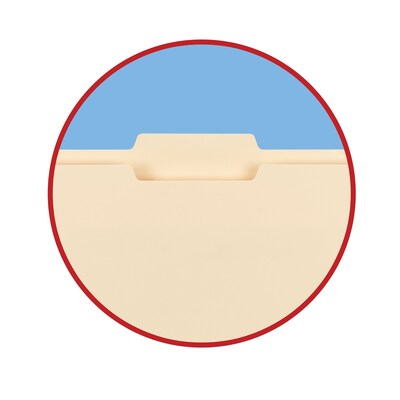 Smead Manila File Folder, 1/3-Cut Tab, Letter Size, Manila, 100/Box (10330)