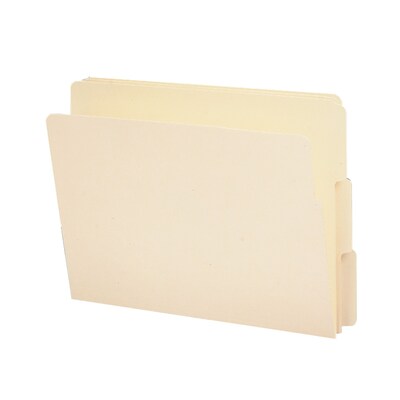 Smead End Tab File Folder, Shelf-Master Reinforced 1/3-Cut Tab, Letter Size, Manila, 100/Box (24134)