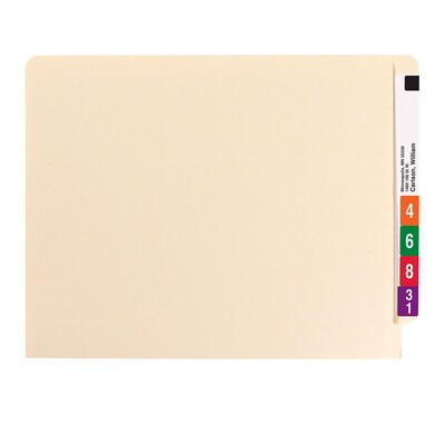 Smead End Tab File Folder, Straight-Cut Tab, Letter Size, Manila, 100/Box (24100)