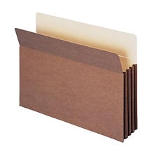Smead TUFF Redrope File Pockets, 3-1/2 Expansion, Legal Size, Brown, 10/Box (74380)