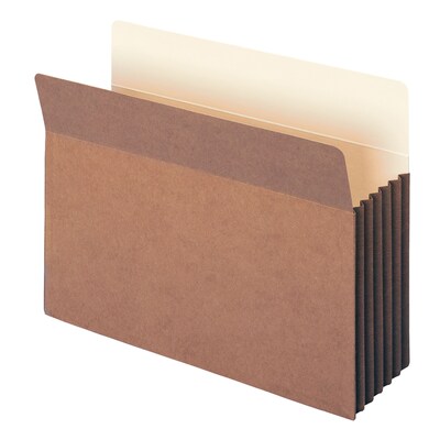 Smead TUFF Redrope File Pockets, 5-1/4" Expansion, Letter Size, Brown, 10/Box (73390)