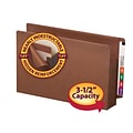 Smead TUFF Reinforced Redrope File Pockets, 3-1/2 Expansion, Legal Size, Brown, 10/Box (74780)