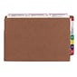 Smead TUFF Reinforced Redrope File Pockets, 3-1/2" Expansion, Legal Size, Brown, 10/Box (74780)