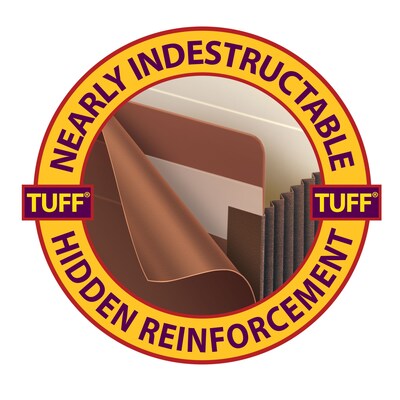 Smead TUFF Reinforced Redrope File Pockets, 3-1/2" Expansion, Legal Size, Brown, 10/Box (74780)