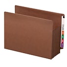Smead TUFF Reinforced Redrope File Pockets, 7 Expansion, Letter Size, Brown, 5/Box (73795)