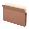 Smead 30% Recycled Reinforced File Pocket, 1 3/4 Expansion, Legal Size, Redrope, 25/Box (1516C)