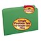 Smead File Folder, Reinforced Straight-Cut Tab, Legal Size, Green, 100/Box (17110)