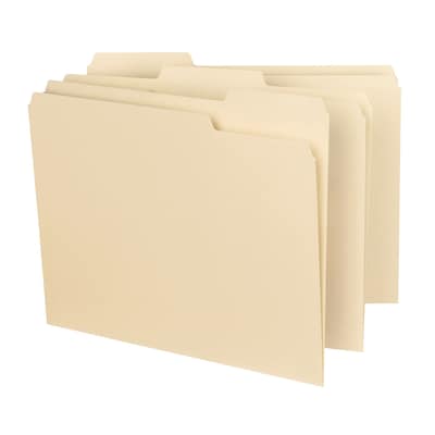 Smead Interior File Folders, 1/3-Cut Tab, Letter Size, Manila, 100/Box (10230)