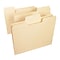 Smead SuperTab File Folders, 1/3 Cut, Letter Size, Manila, 100/Box (10301)