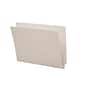 Smead® Colored End Tab File Folder, Shelf-Master® Reinforced Straight-Cut Tab, Letter Size, Gray, 100 per Box (25310)