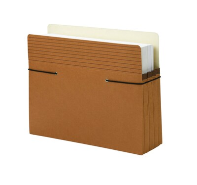 Smead Easy Grip File Pocket, 3.5 Expansion, Letter Size, Redrope, 25/Box (73228)