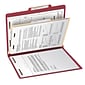 Smead Card Stock Heavy Duty Classification Folders, 2" Expansion, Letter Size, 1 Divider, Red, 10/Box (13703)