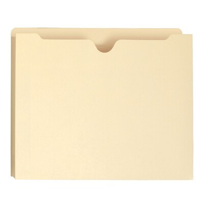 Smead Recycled Reinforced File Jacket, 2" Expansion, Letter Size, Manila, 50/Box (75560)
