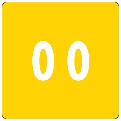 Smead DCC Labels File Folder Label, 0, Yellow, 250 Labels/Pack (67420)