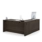 Bestar® Embassy 66"W L-shaped Desk in Dark Chocolate (60852-79)