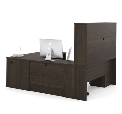 Bestar® Embassy 71 U-shaped Desk, Dark Chocolate (60897-79)