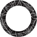 Amscan Spider Web Paper Plate, 6.75 x 6.75, 40 Plates/Pack, 8/Pack (541293)