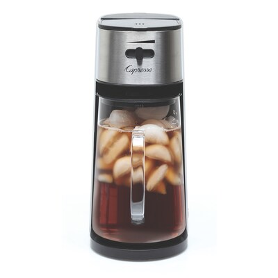 Capresso Iced Tea Maker, 80 oz., Stainless Steel/White (624.02)