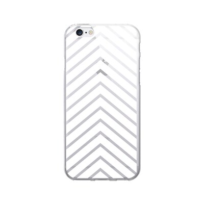 OTM Prints Clear Phone Case, Arrows White, iPhone 7/7S (OP-IP7V1CG-A02-59)