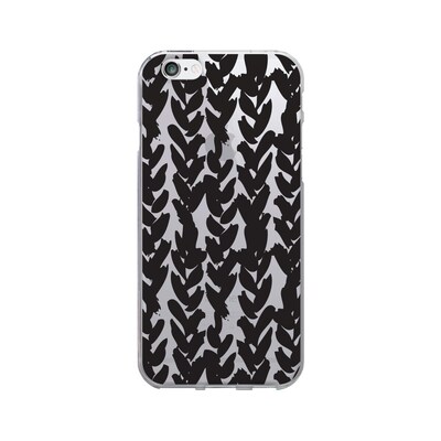OTM  Prints Clear Phone Case, Black on Clear Hearts, iPhone 7/7S (OP-IP7V1CG-BOC-01)