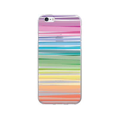 OTM  Prints Clear Phone Case, Pastel Stripes, iPhone 7/7S (OP-IP7V1CG-CLS-14)