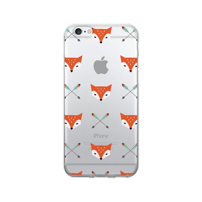 OTM  Prints Clear Phone Case, Mr. Fox, iPhone 7/7S (OP-IP7V1CG-HIP-00)