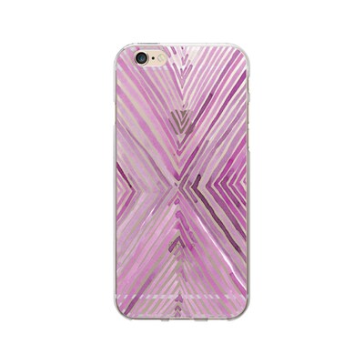 OTM  Prints Clear Phone Case, X Warm Plum, iPhone 7/7S (OP-IP7V1CG-A01-04)