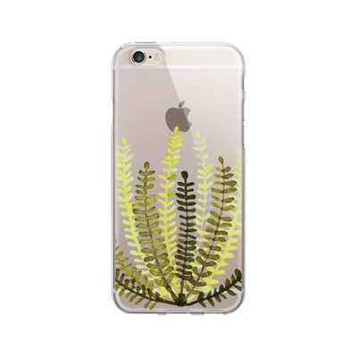 OTM  Prints Clear Phone Case, Botany Chartreuse, iPhone 7/7S (OP-IP7V1CG-A01-07)