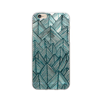 OTM  Prints Clear Phone Case, Rocks Teal, iPhone 7/7S (OP-IP7V1CG-A01-20)