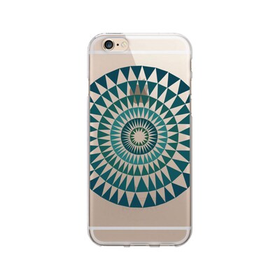 OTM  Prints Clear Phone Case, Sun Print Blue Ivy, iPhone 7/7S (OP-IP7V1CG-A01-27)