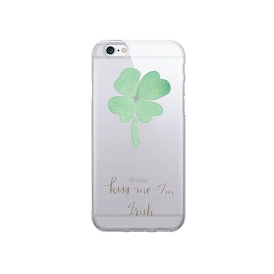 OTM  Prints Clear Phone Case, Kiss Me Im Irish, iPhone 7/7S (OP-IP7V1CG-A01-44)