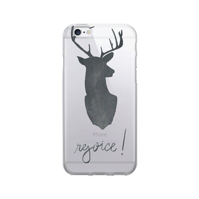OTM  Prints Clear Phone Case, Stag, iPhone 7/7S (OP-IP7V1CG-A-20)