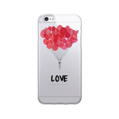 OTM  Prints Clear Phone Case, Balloon Love, iPhone 7/7S (OP-IP7V1CG-A-33)